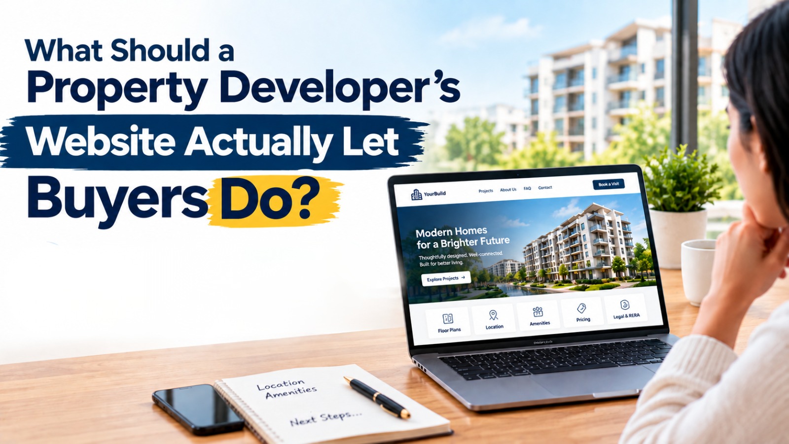 What Should a Developer's Website Let Buyers Do